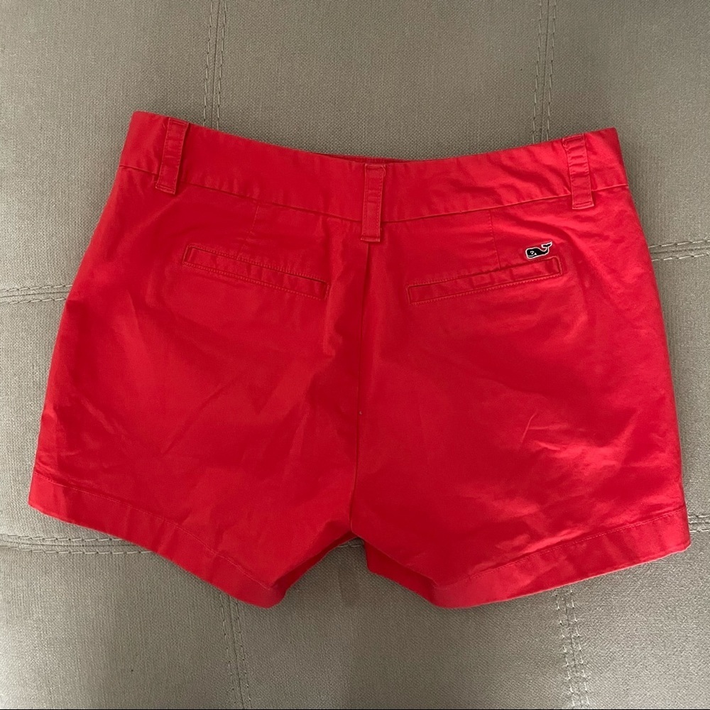Vineyard Vines Red- orange Women's Cotton Shorts